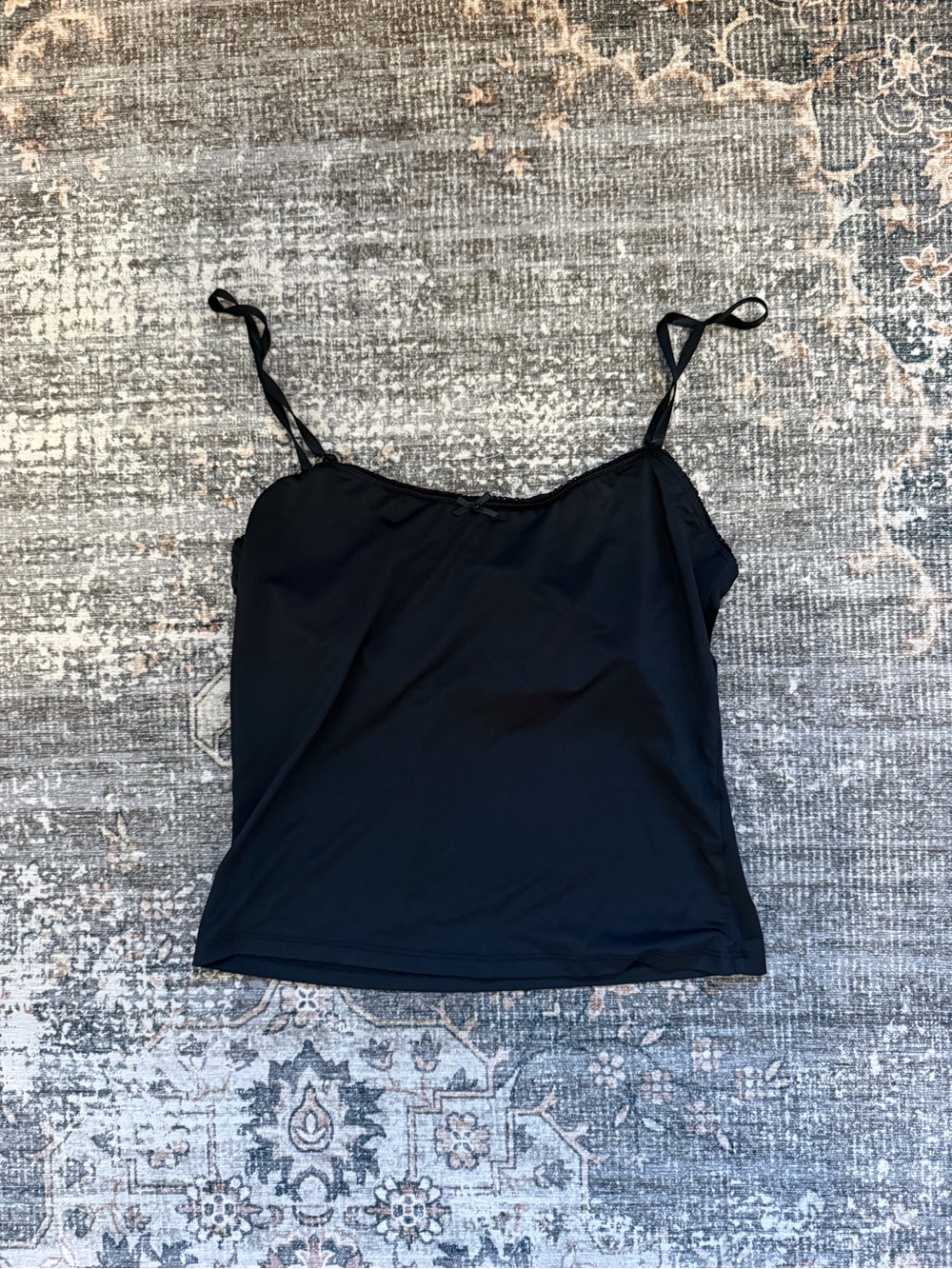 Glassons Black Lace-Trim Cami